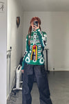 Walter Van BeirendonCK Skeleton Bicycles Riding AW22-23 7004 Green